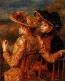 Pierre Renoir Two Girls china oil painting image